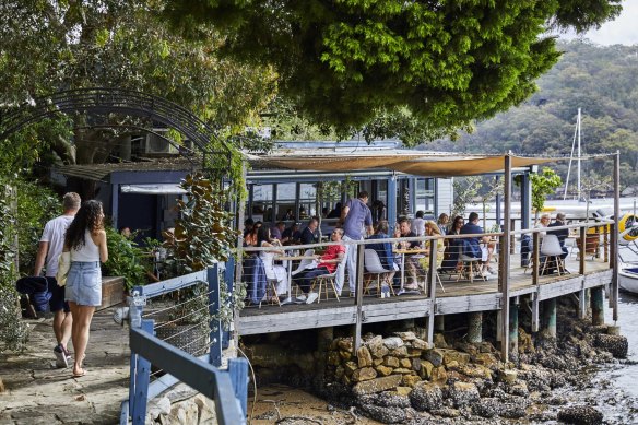 The secluded Cottage Point Inn is on the edge of Ku-ring-gai Chase National Park.
