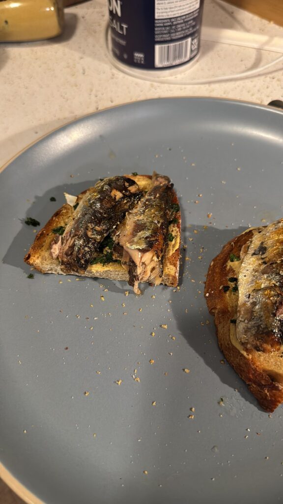 First time trying canned sardines