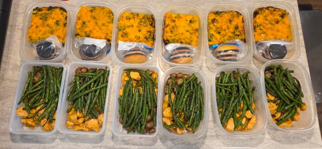 One big frittata and an old favorite, street corn chicken