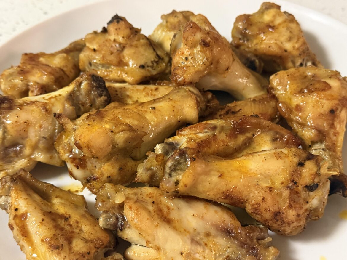 Baked spicy wings