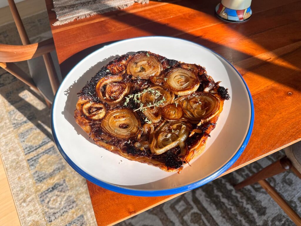 Onion Tarte Tatin for thanksgiving