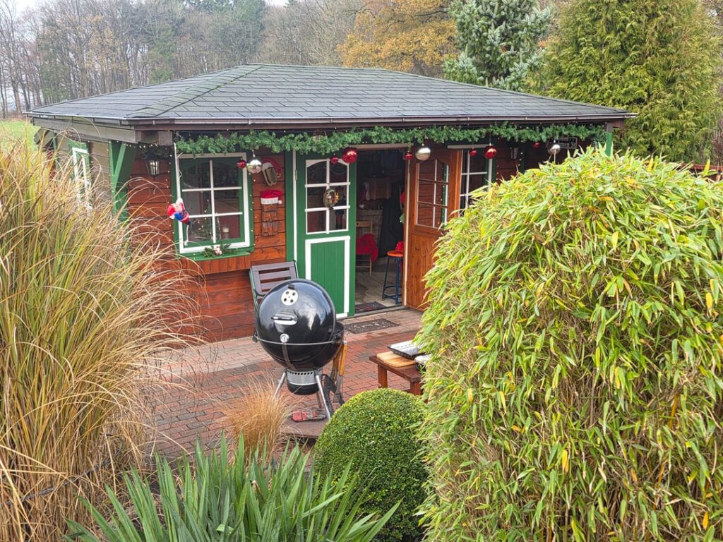 My buddy's grill shed