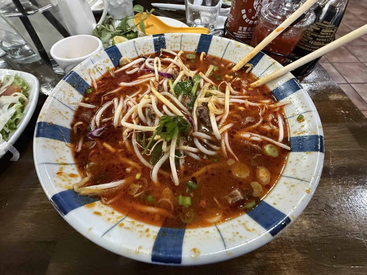 Bun Bo Hue from Sunflower - an absolute 10/10 for only $13.95