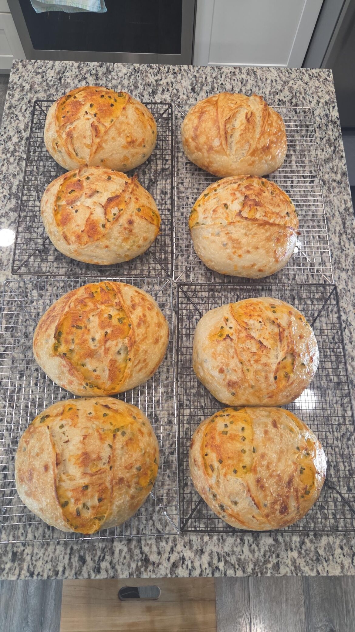 Made 9 loaves at once for the first time!