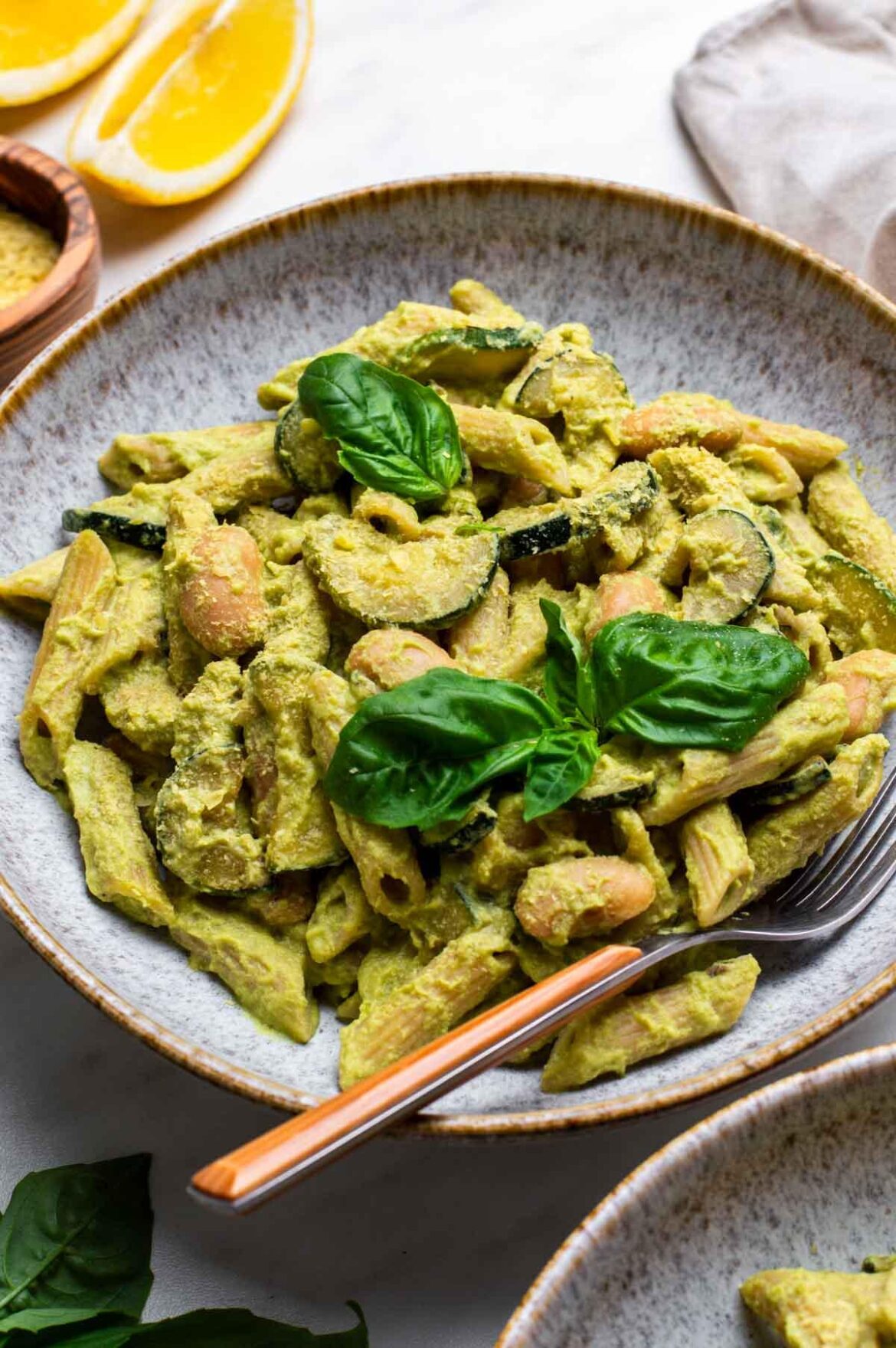 Creamy Vegan Zucchini Pasta