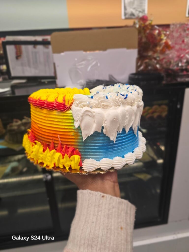 Snow and heat miser cake