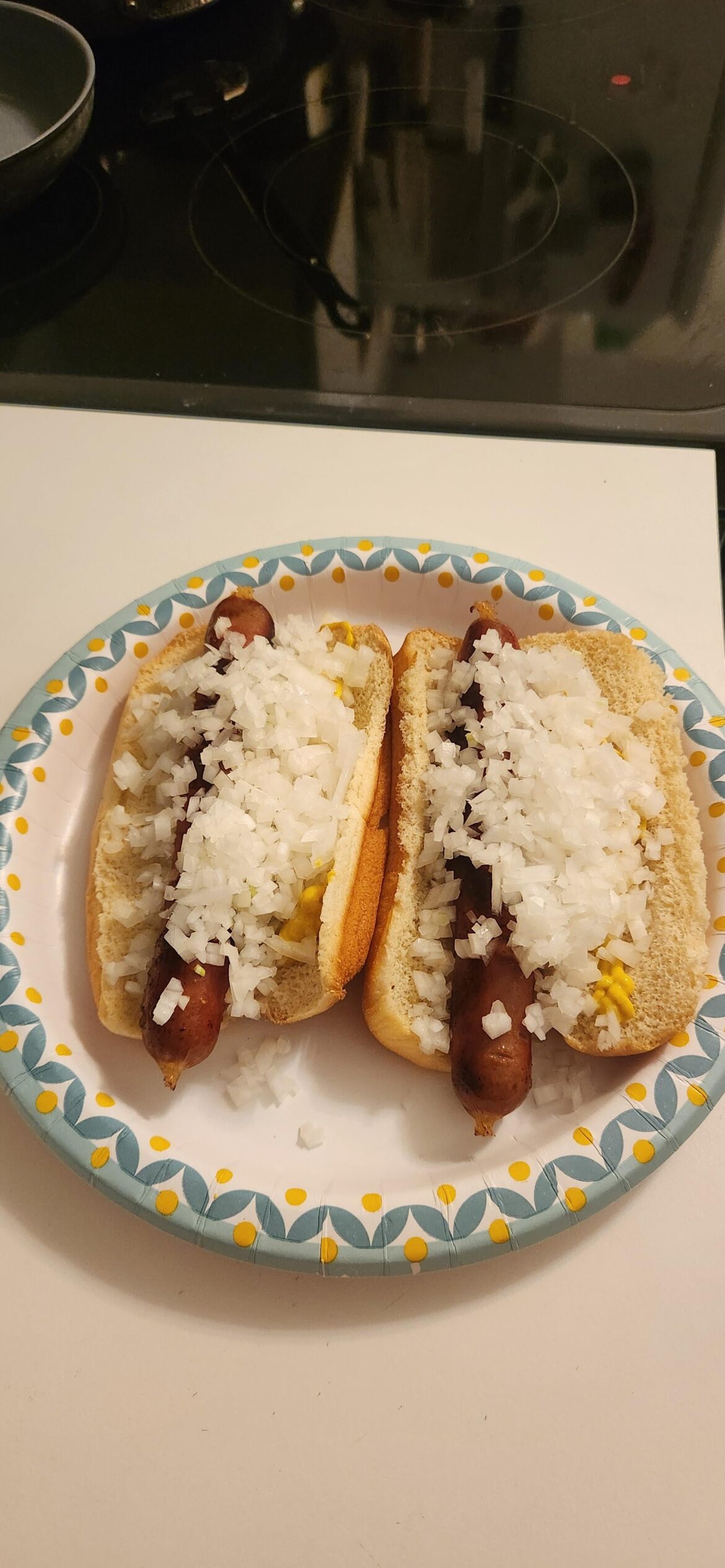 Mustard and onion only