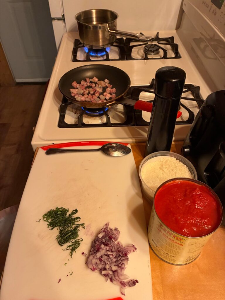 Pasta Alla Amatriciana! Definitely a favorite in my repertoire