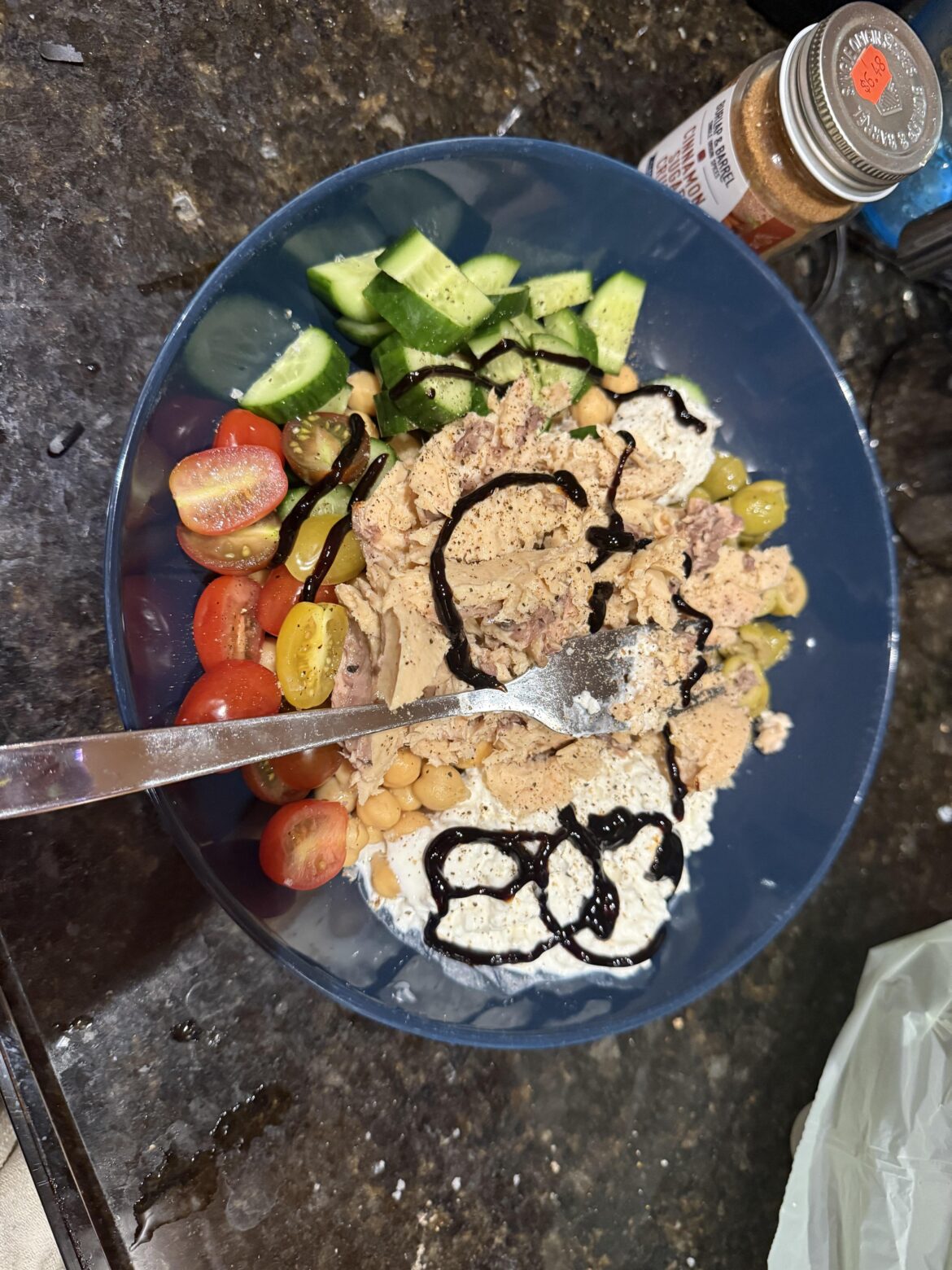 Low effort salmon salad Low effort salmon salad