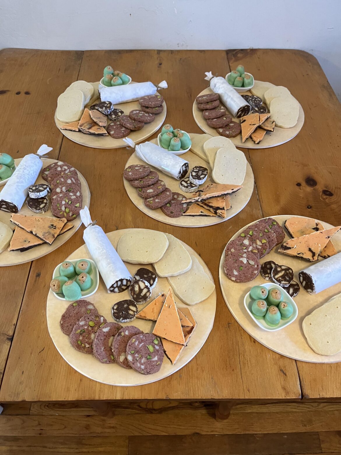“Charcuterie” cookie boards I made for my friends