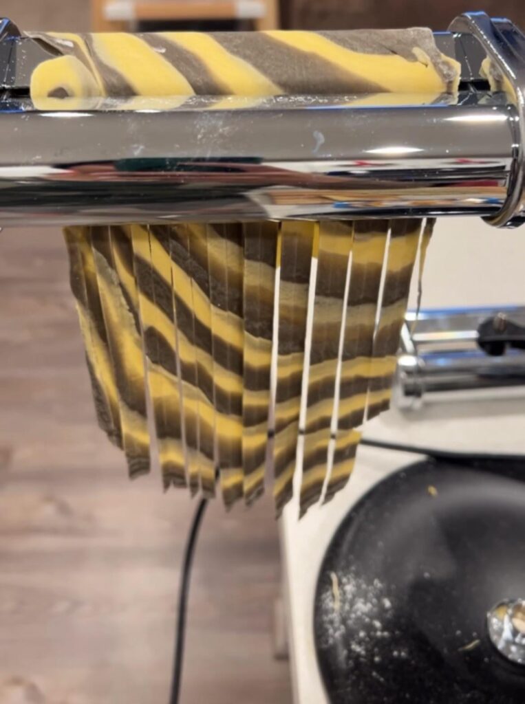 Two-sided fettuccini