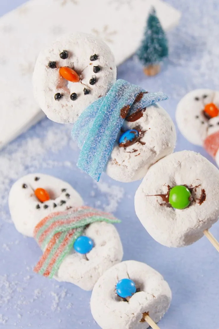 snowman donuts