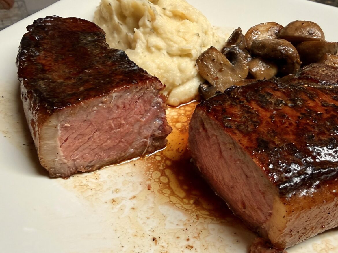 Some Costco NY strips for my sons 8th B-day