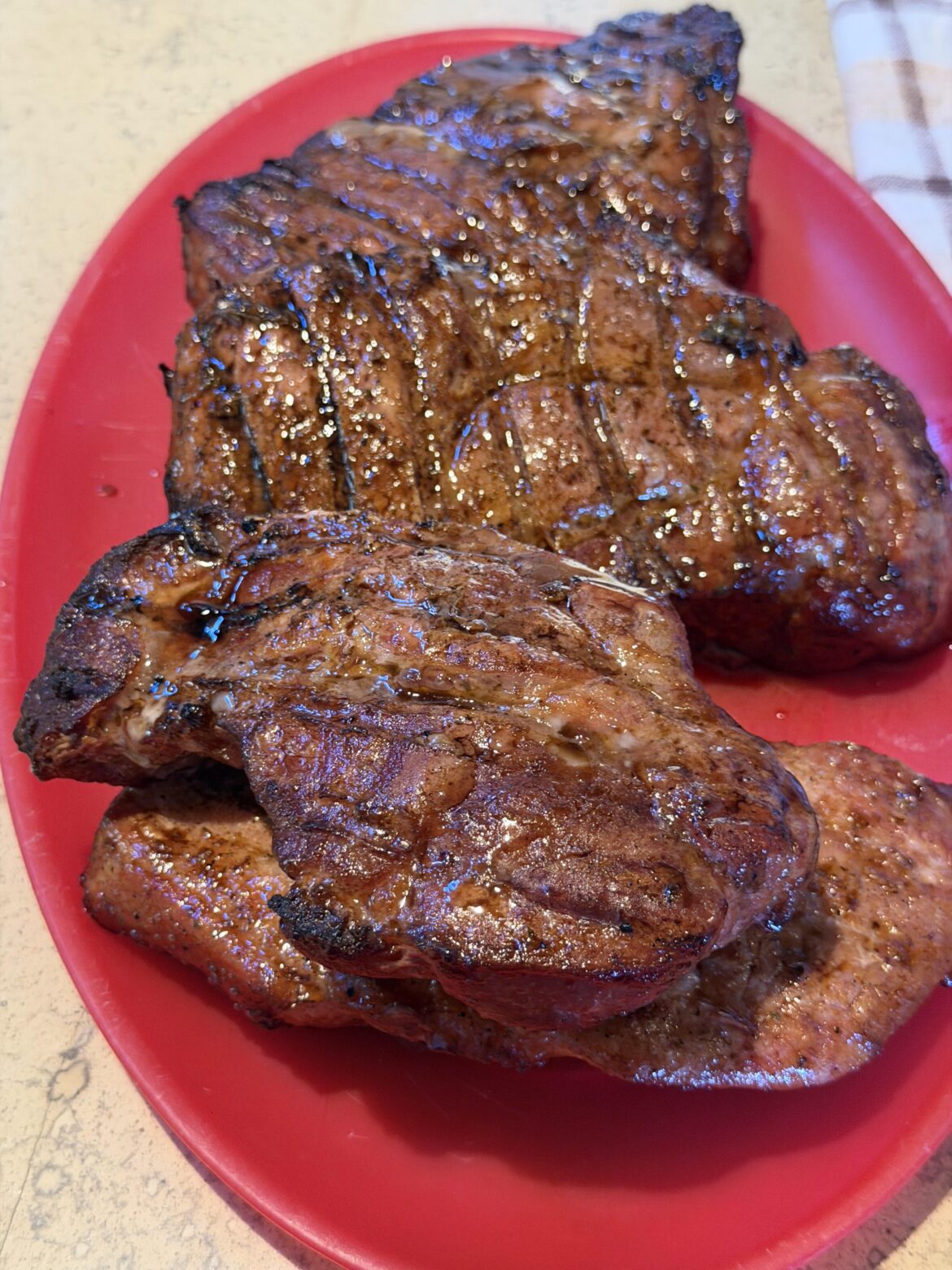 Marinated Smoked Coppa Pork Steaks