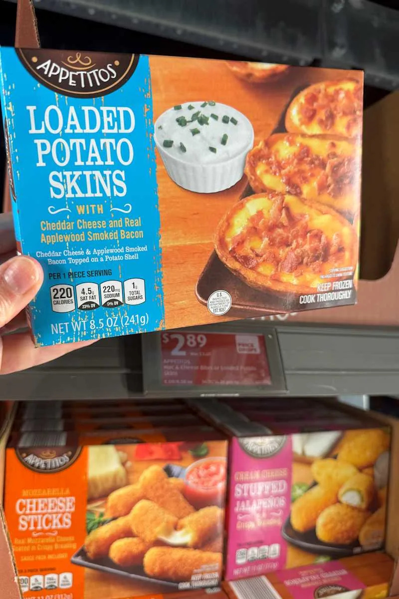 Appetitos loaded potato skins.