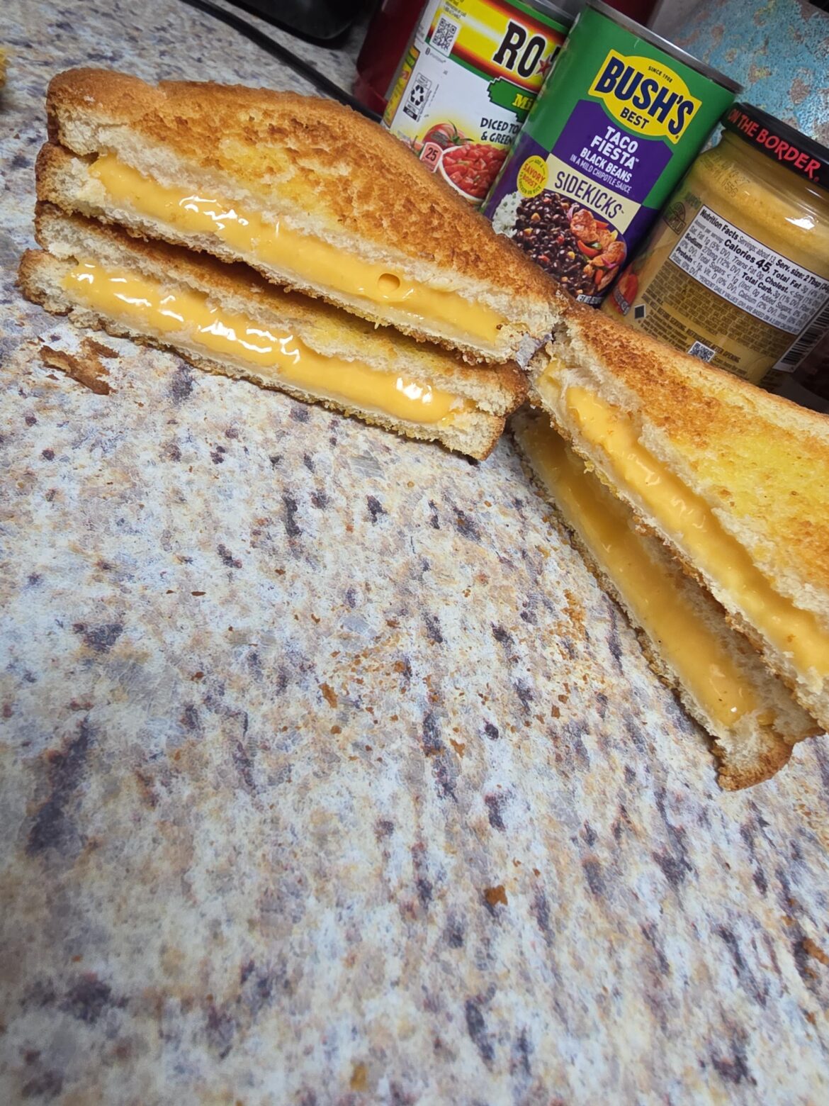 Basic cheese and basic ass bread but unexpected results from cooking in air fryer.
