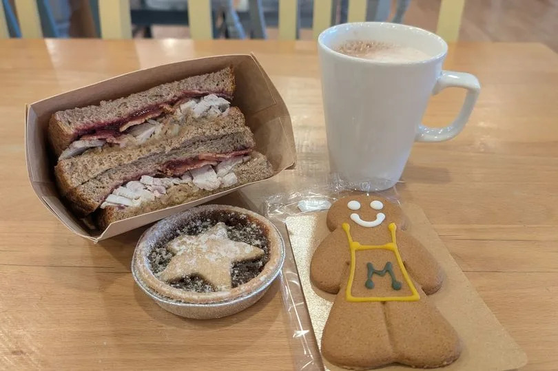 Morrison's festive cafe items