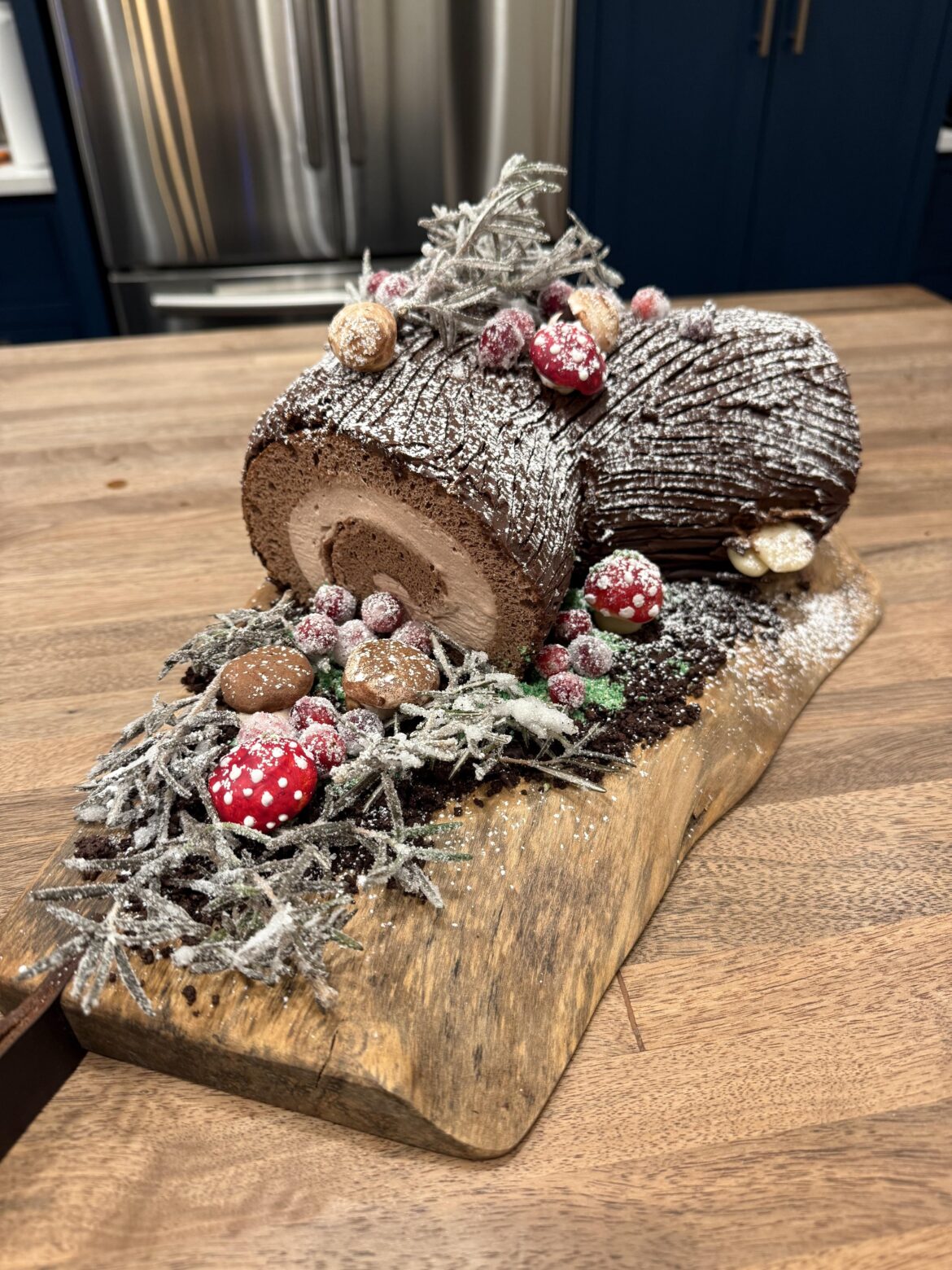 The Yule Log I made this year