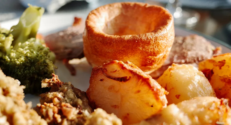 Traditional English Sunday roast dinner