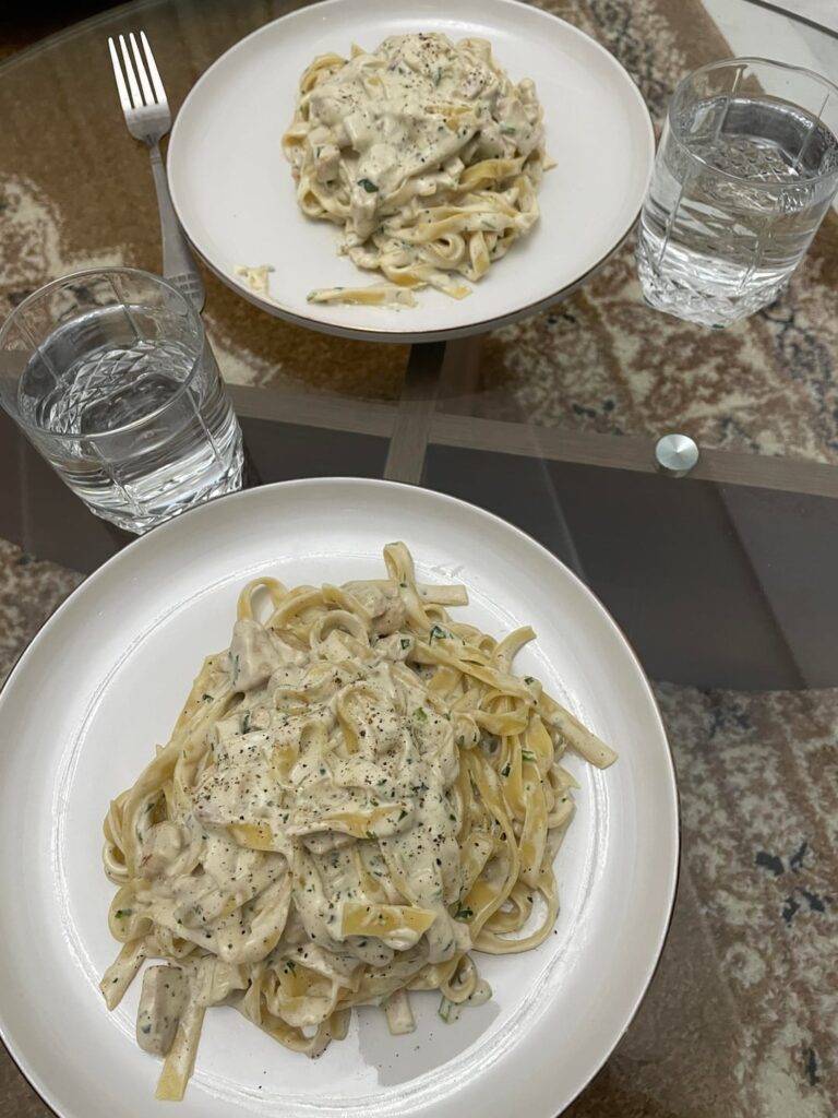 Chicken Alfredo is my favourite pasta of all the times