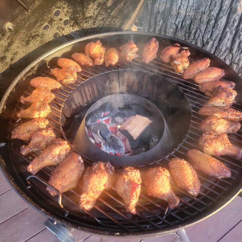 Wings on the Weber tonight for dinner