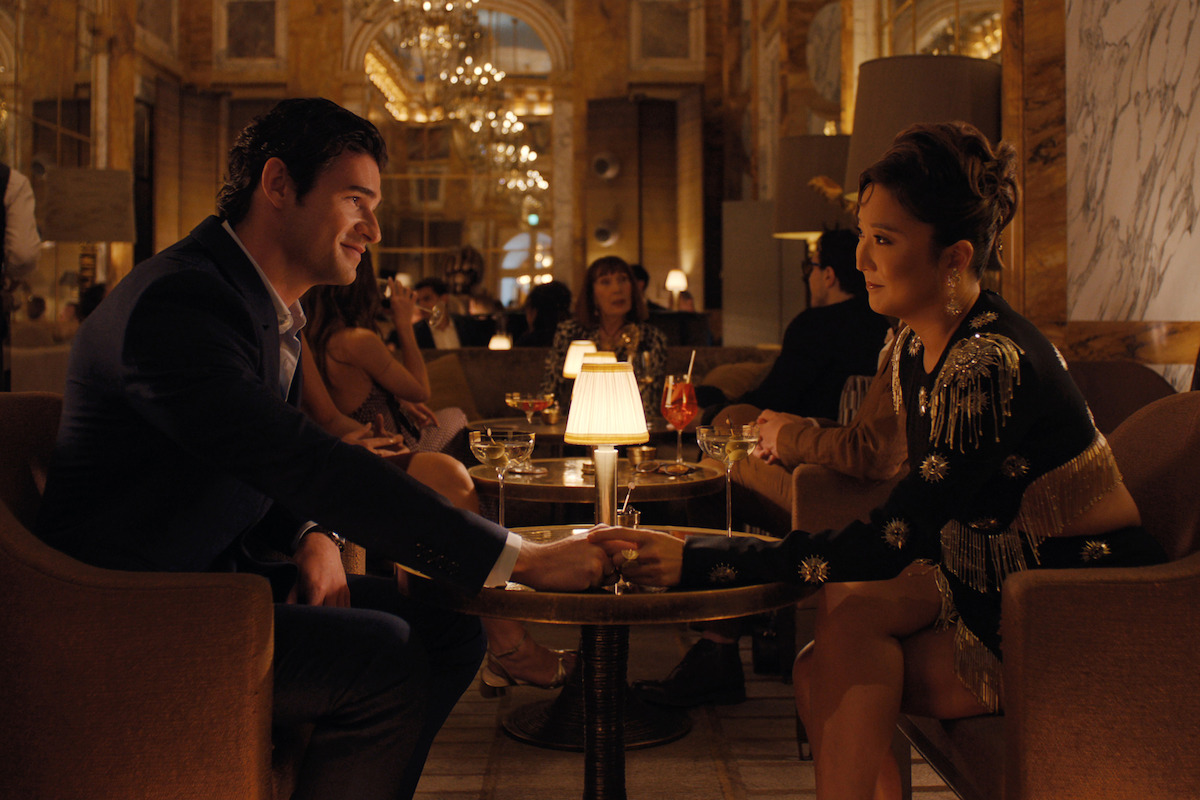 Paul Forman as Nicolas De Leon and Ashley Park as Mindy in ‘Emily in Paris’ Season 5.