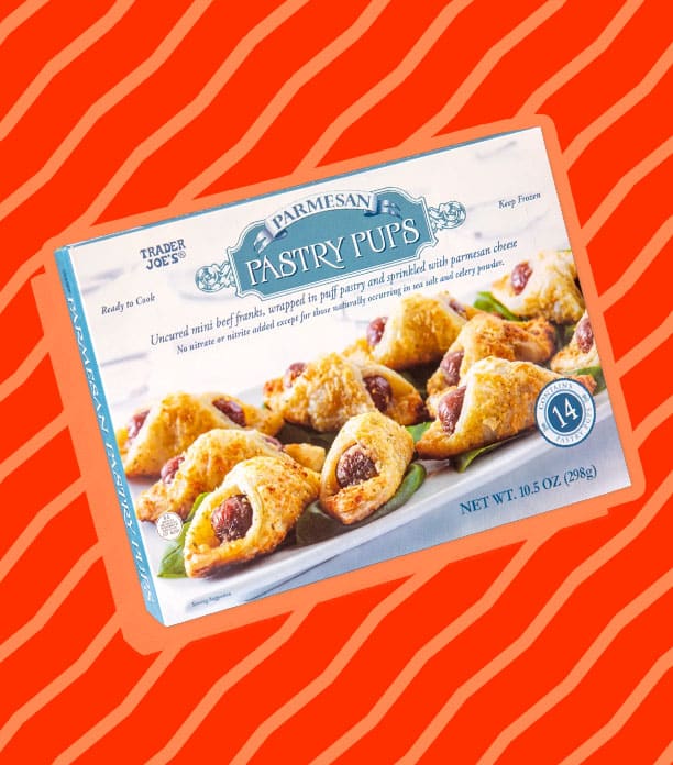 trader joe's parmesan pastry pups review