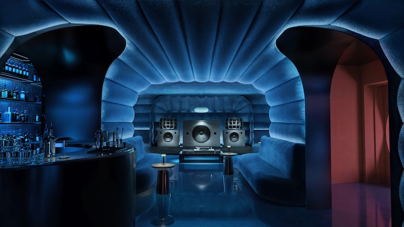 The Blue Room is a quieter and more intimate section within Shyboy. 