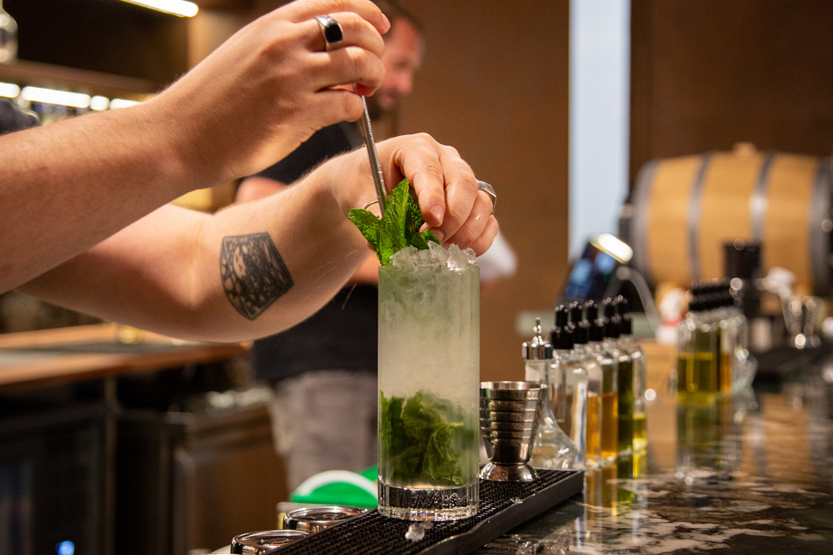 Cocktail at Six-Tricks Distilling Co., Mermaid Beach (image supplied)