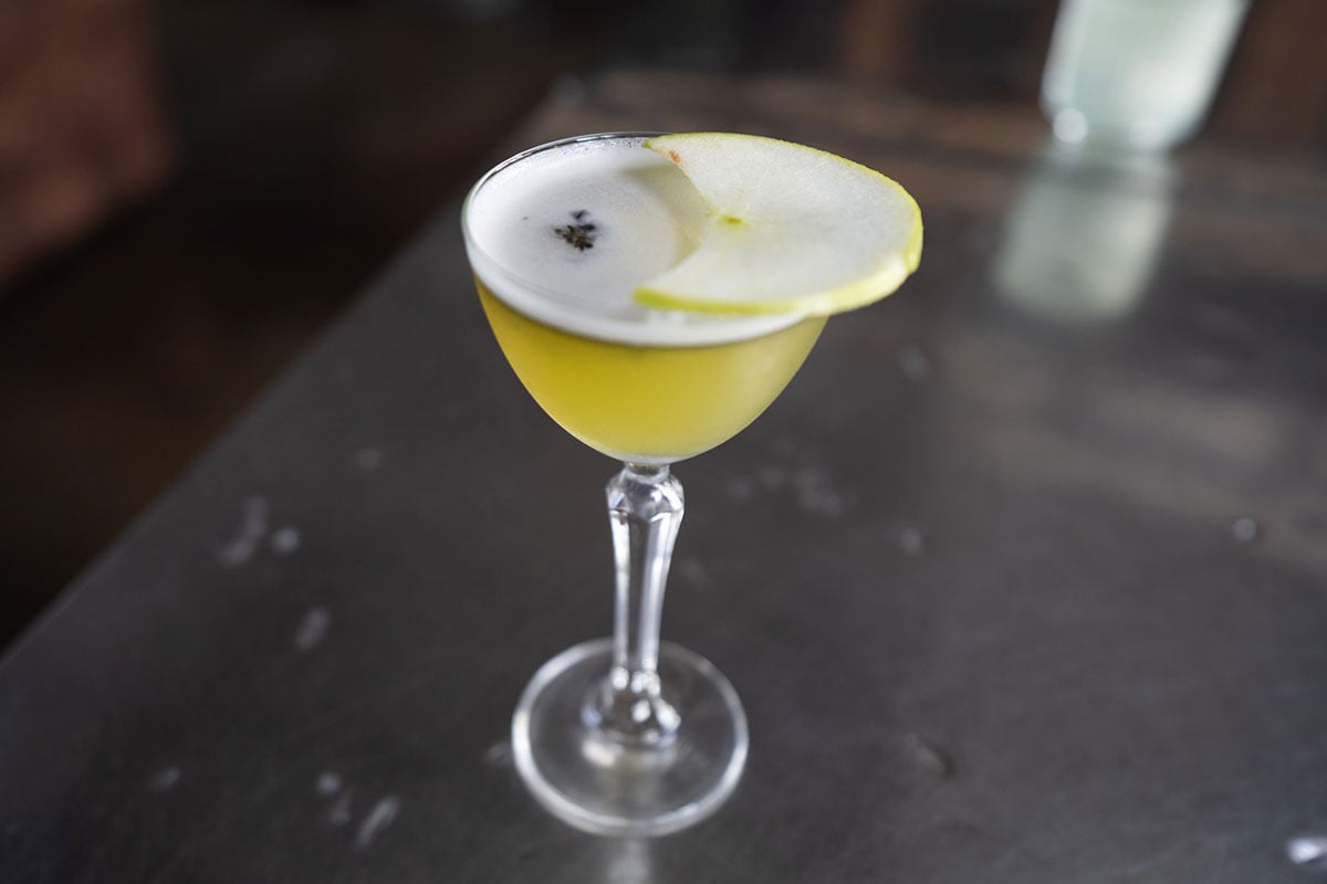 The Tainted Apple Cocktail, Granddad Jack's, Miami (image supplied)