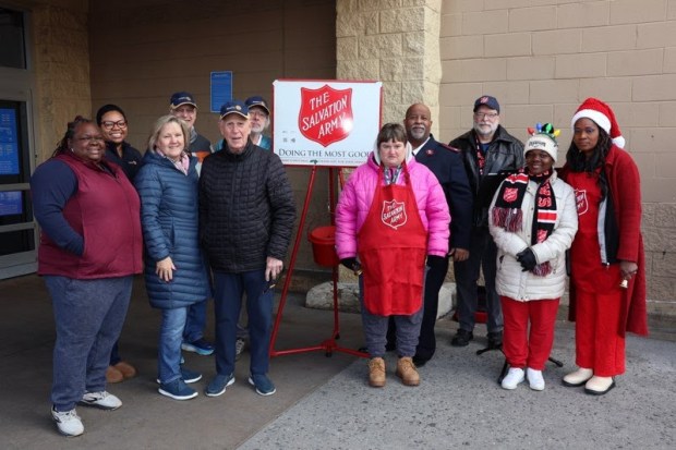 The Chester Rotary Club recently donated 1,000 to the 2025 Chester Corps' Salvation Army Kettle Drive. (COURTESY OF THE SALVATION ARMY)