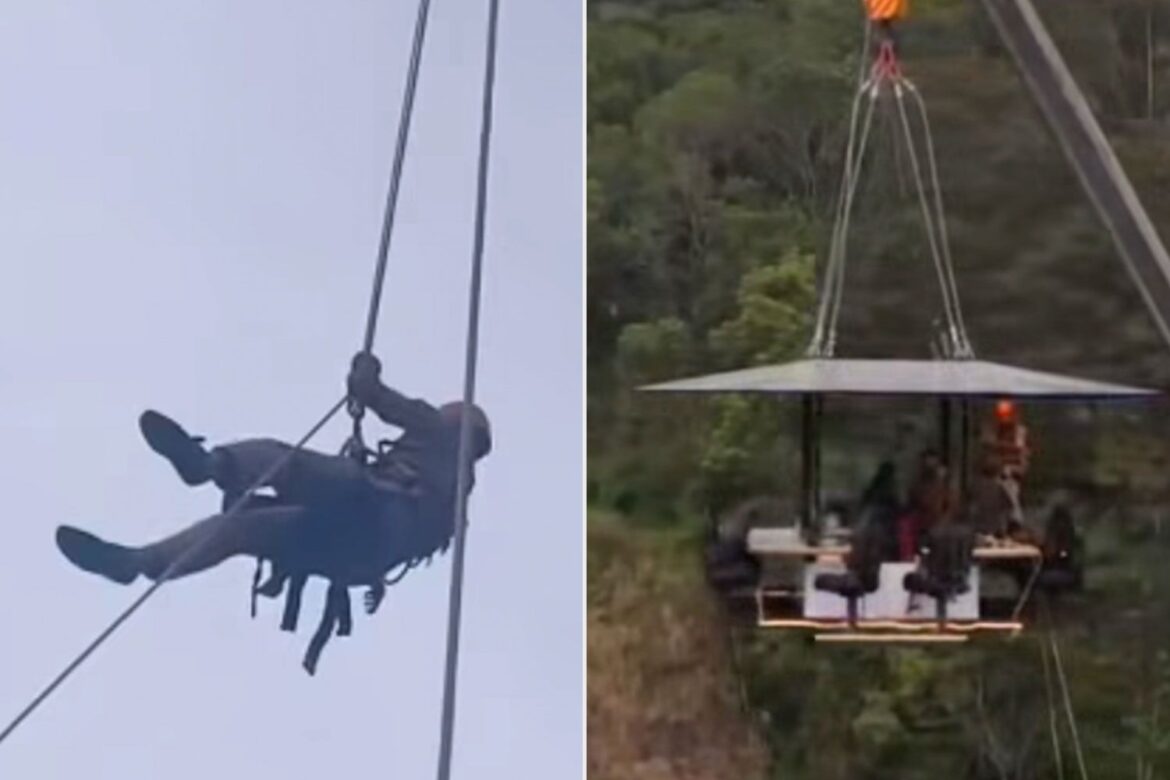 Family Rescued from 125-Ft. Crane After Being Trapped at 'Sky Dining' Attraction