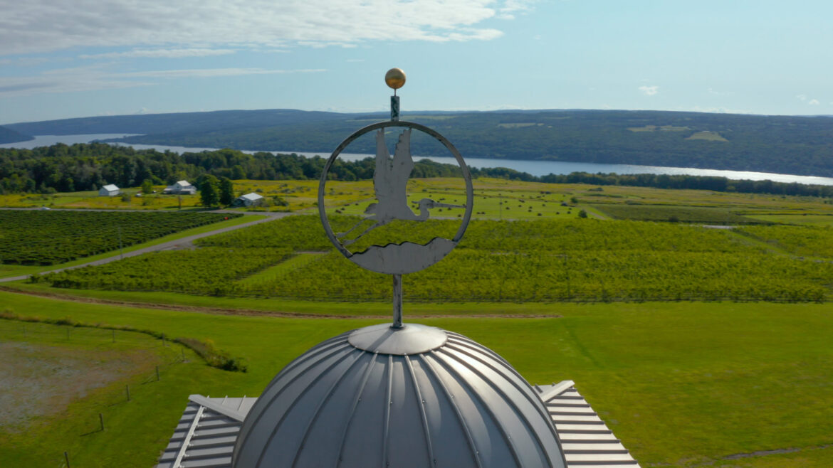Heron Hill Winery in Hammondsport, which overlooks Canandaigua Lake, is one of 140 wineries in the Finger Lakes Region. (File photo by Christian Gallagher provided by Heron Hill Winery)