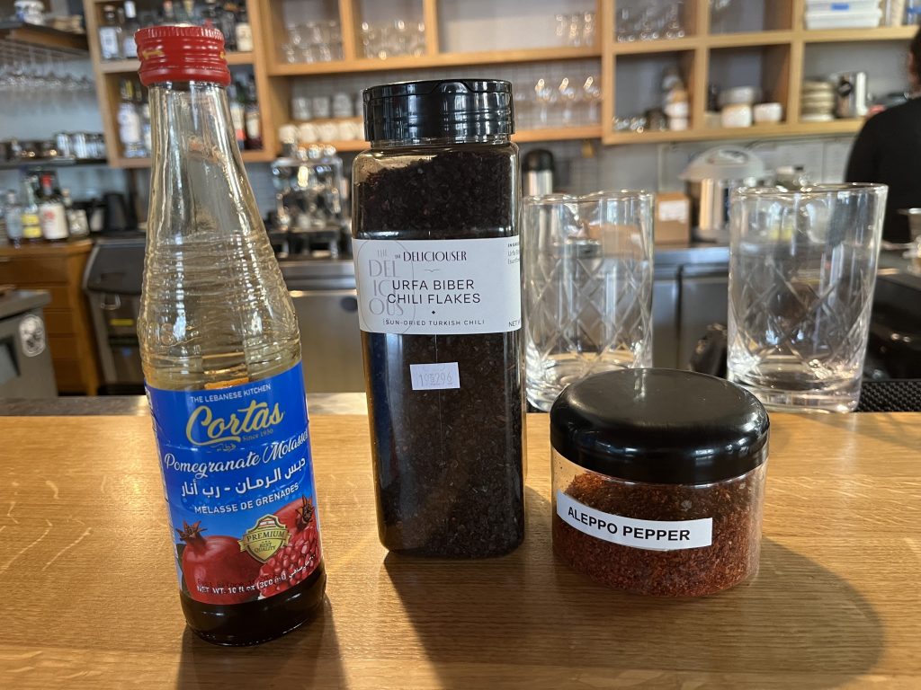 Ingredients at Purslane. Photo by Sophie Bolich.