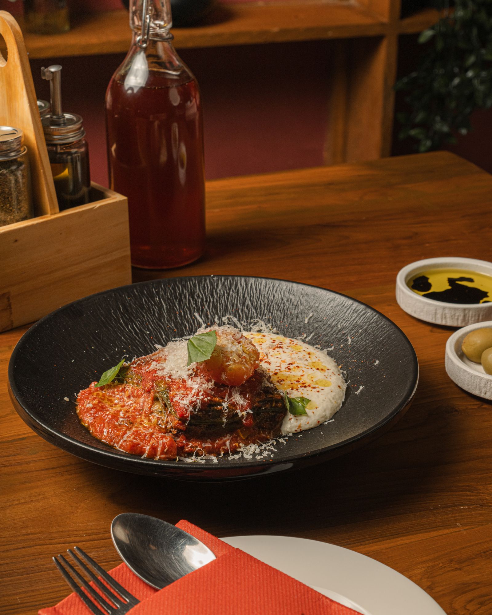 Image may contain Food Food Presentation Plate Dining Table Furniture Table Dish and Meal