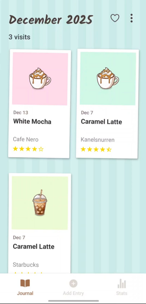 Gf and I tracked cafe visits in Notion for 2 years. People kept asking for the template, so I built an app for it! Gf and I tracked cafe visits in Notion for 2 years. People kept asking for the template, so I built an app for it!