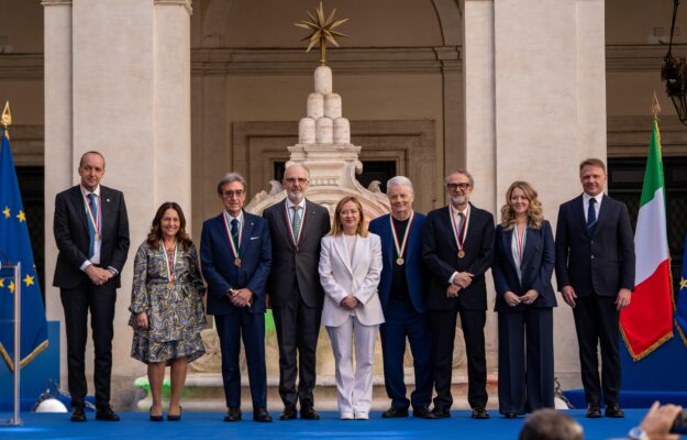 “Masters of the Art of Italian Cuisine”awards at Palazzo Chigi. For wine awarded Riccardo Cotarella “Masters of the Art of Italian Cuisine”awards at Palazzo Chigi. For wine awarded Riccardo Cotarella