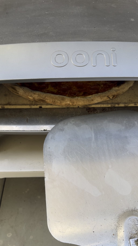 This was almost a beautiful, symmetrical 20” pizza