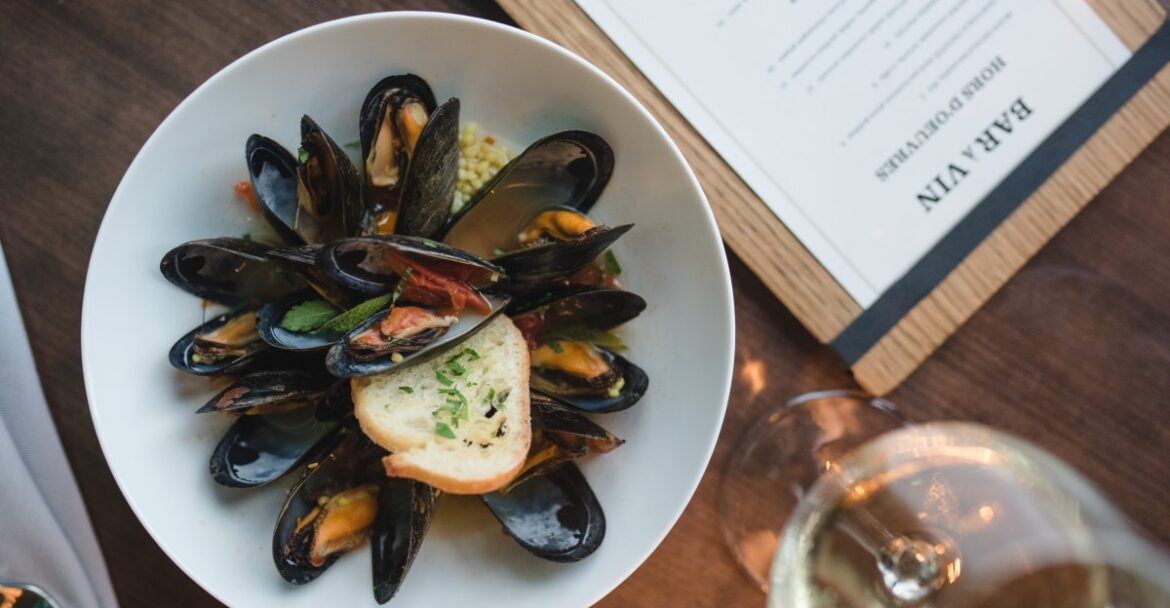 Les Sablons Debuts Lunch Today With Chilled Lobster Tails and French Onion Soup Les Sablons Debuts Lunch Today With Chilled Lobster Tails and French Onion Soup