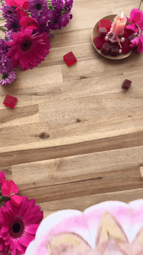 A pink sourdough lotus