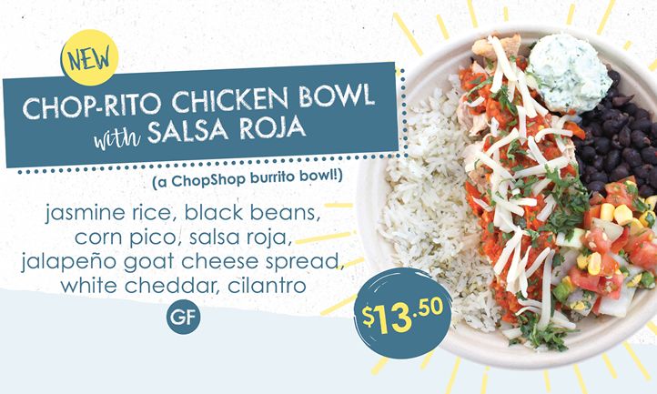Original ChopShop Launches New Chop-rito Chicken Bowl and All Day Breakfast New Restaurant Menu Offerings from Huddle House, Taziki's Mediterranean Café, Subway, and More!