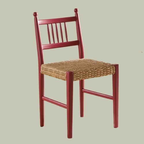Nina Campbell, Nina Campbell Set of 2 Red Alder Dining Chairs