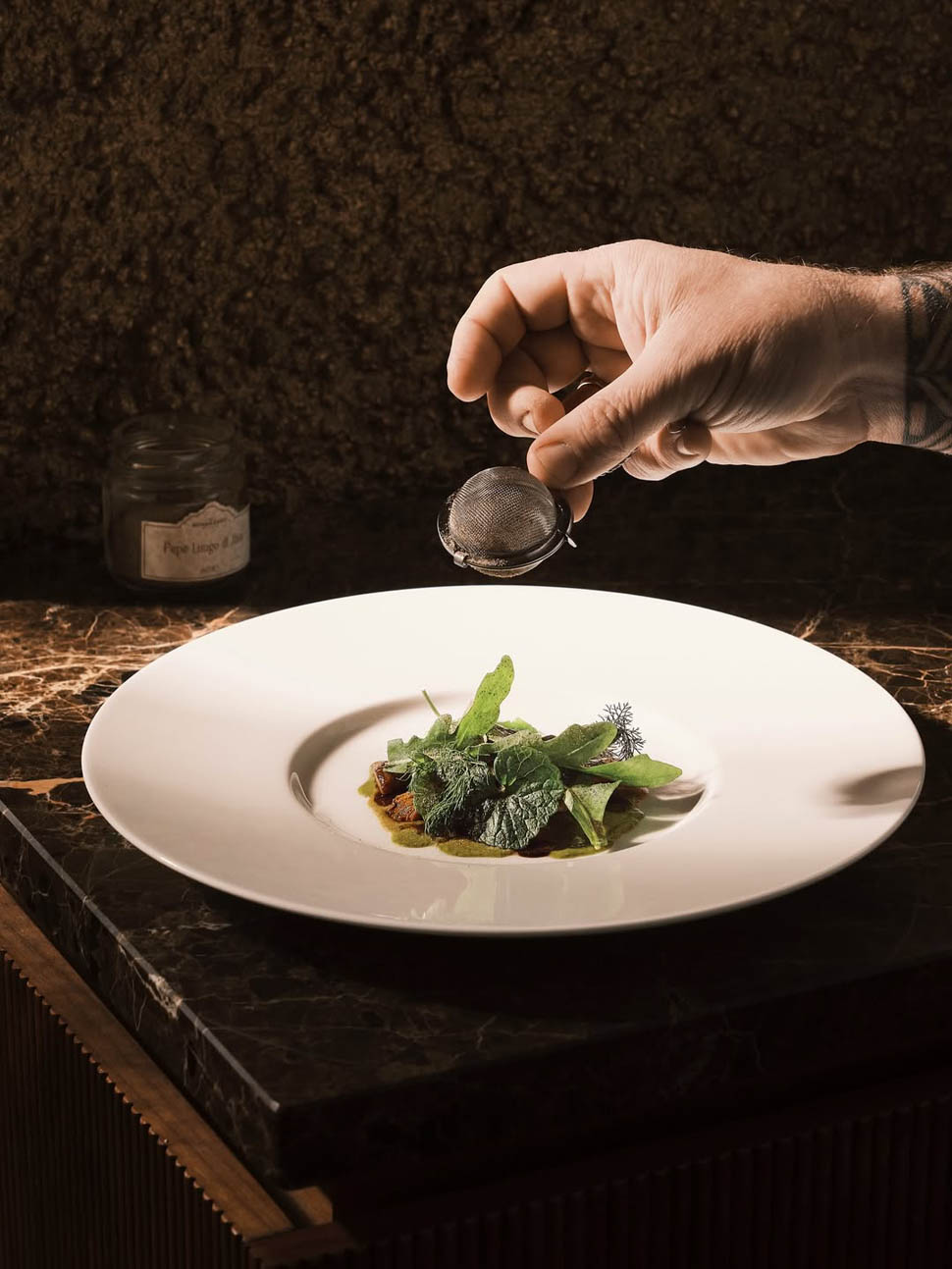 Pepe di Java Funghi Italiani Rucola e Aglio nero BUR