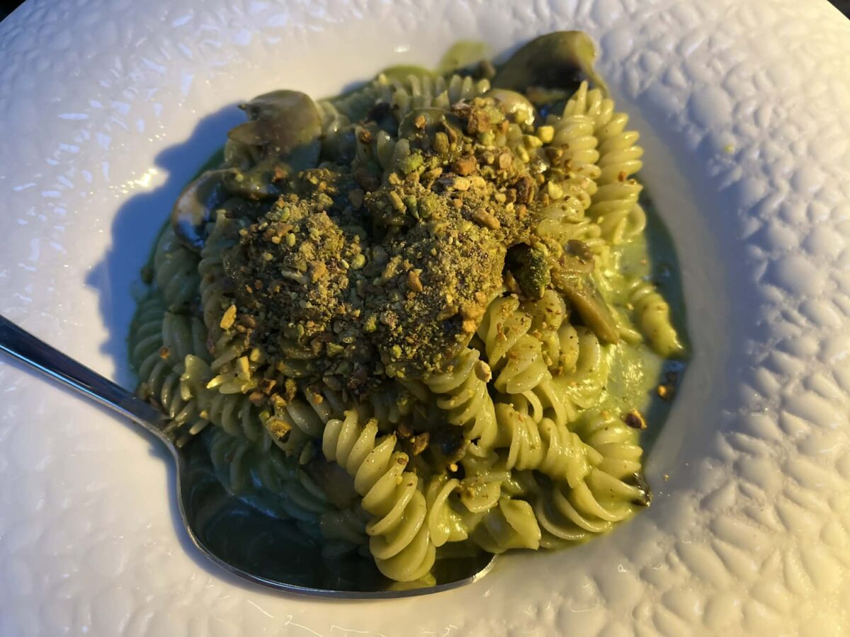 Pistachio pesto e funghi