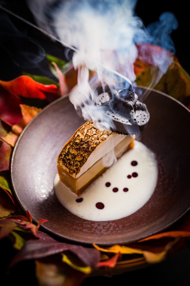 A pumpkin parfait dessert at SingleThread restaurant in Healdsburg. (John Troxell / SingleThread)