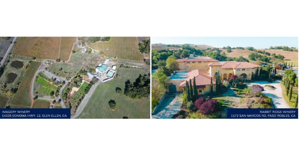 HILCO GLOBAL & ONYX ASSET ADVISORS ARE ACCEPTING OFFERS FOR TWO WELL-ESTABLISHED CALIFORNIA WINERIES