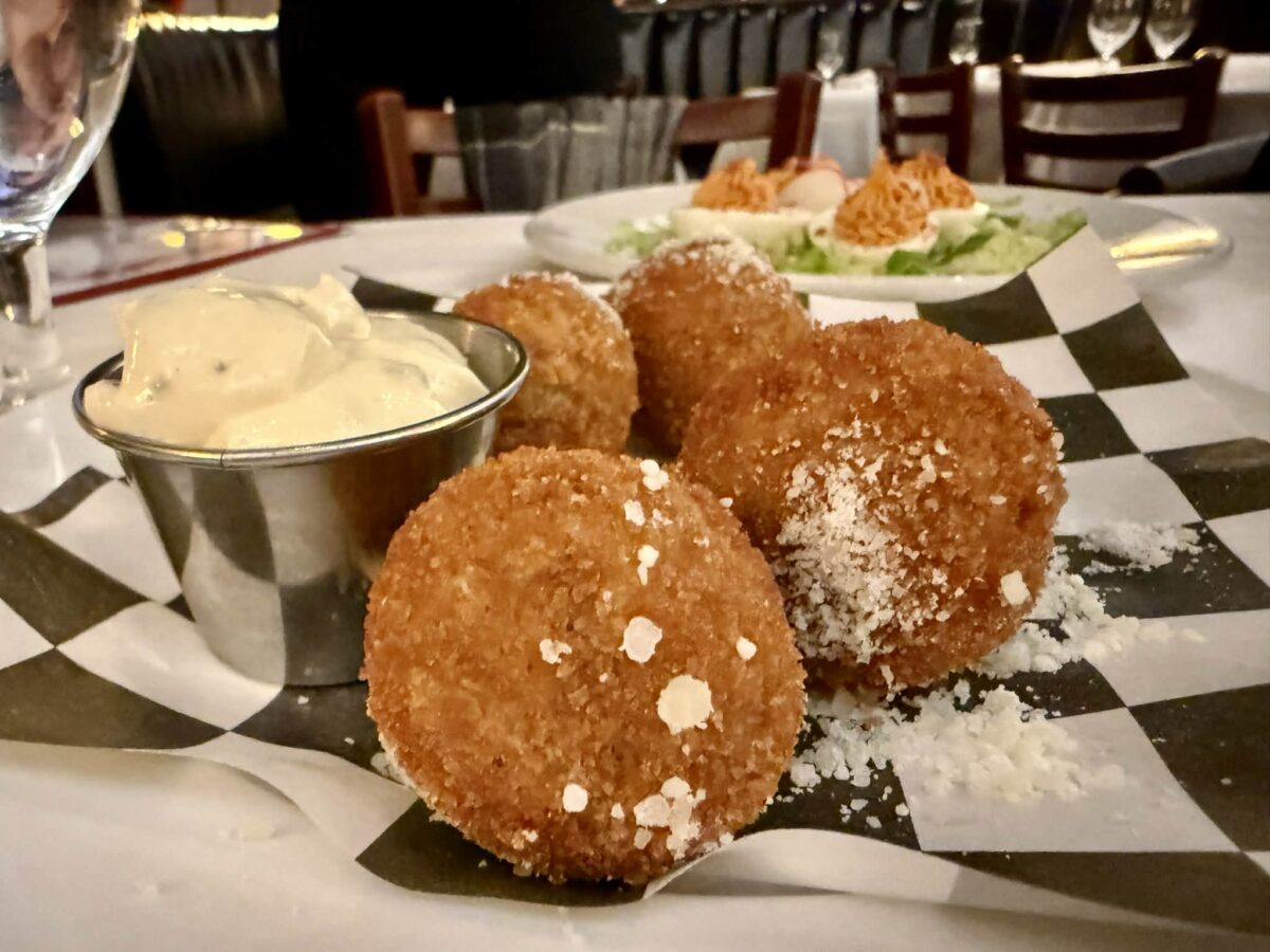 Risotto Balls at West Bank Cafe