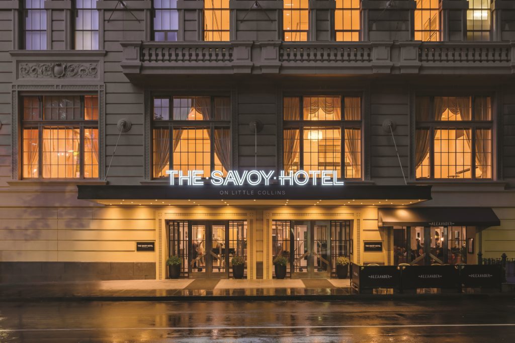 exterior of the Savoy Hotel