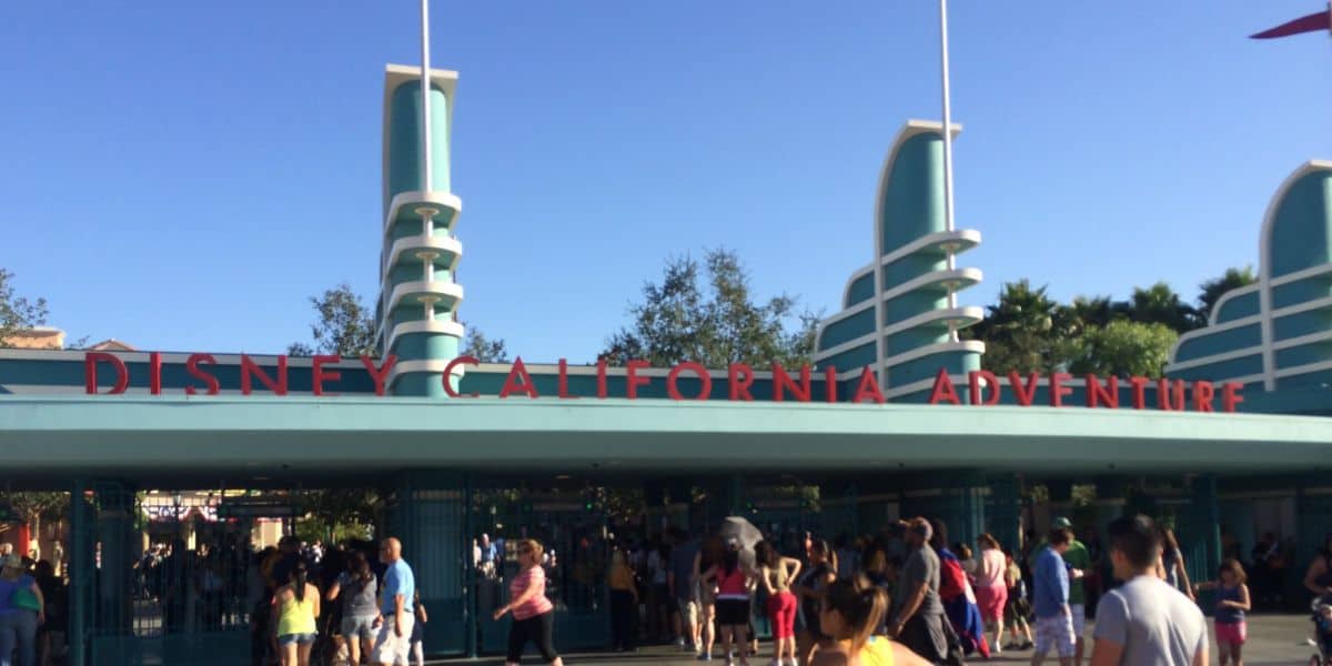 Disney California adventure entrance