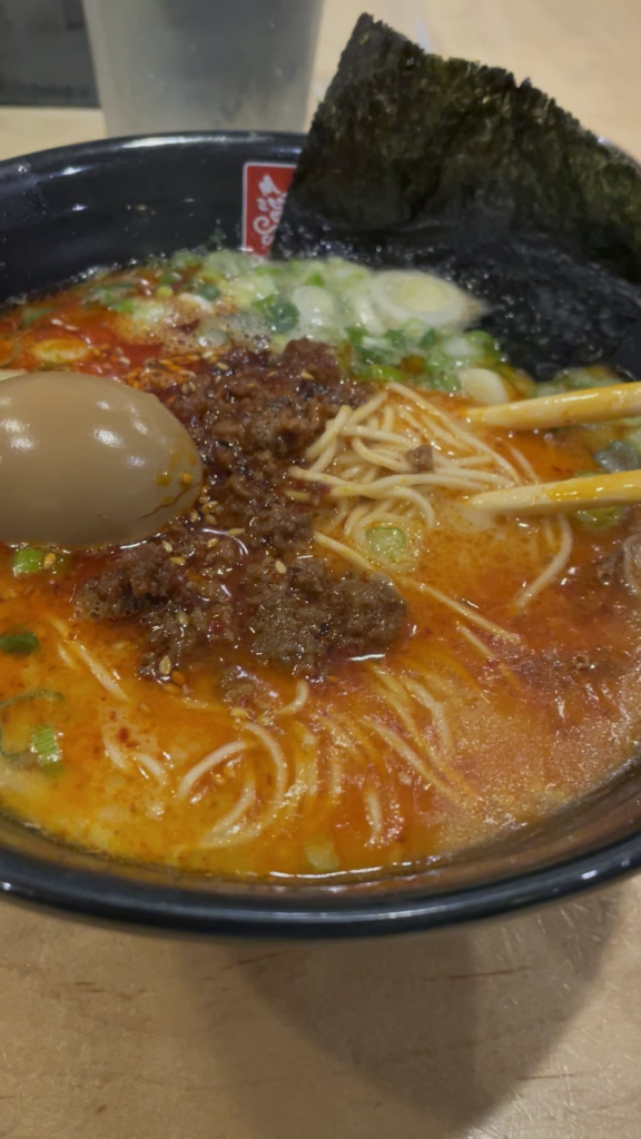 Ahh 😱 delicious spicy 🥵 /tatsu ramen